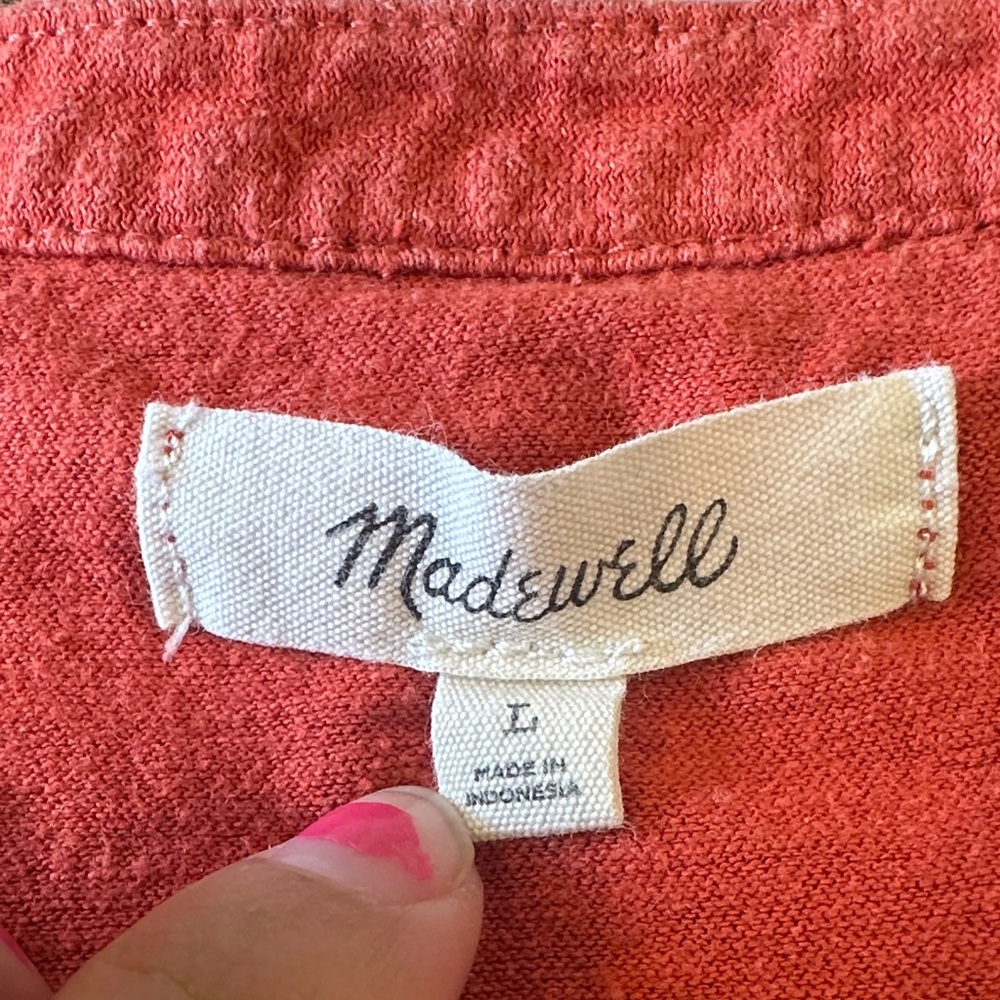 Madewell Hemp & Cotton Short Sleeve Top - Picture 2 of 7